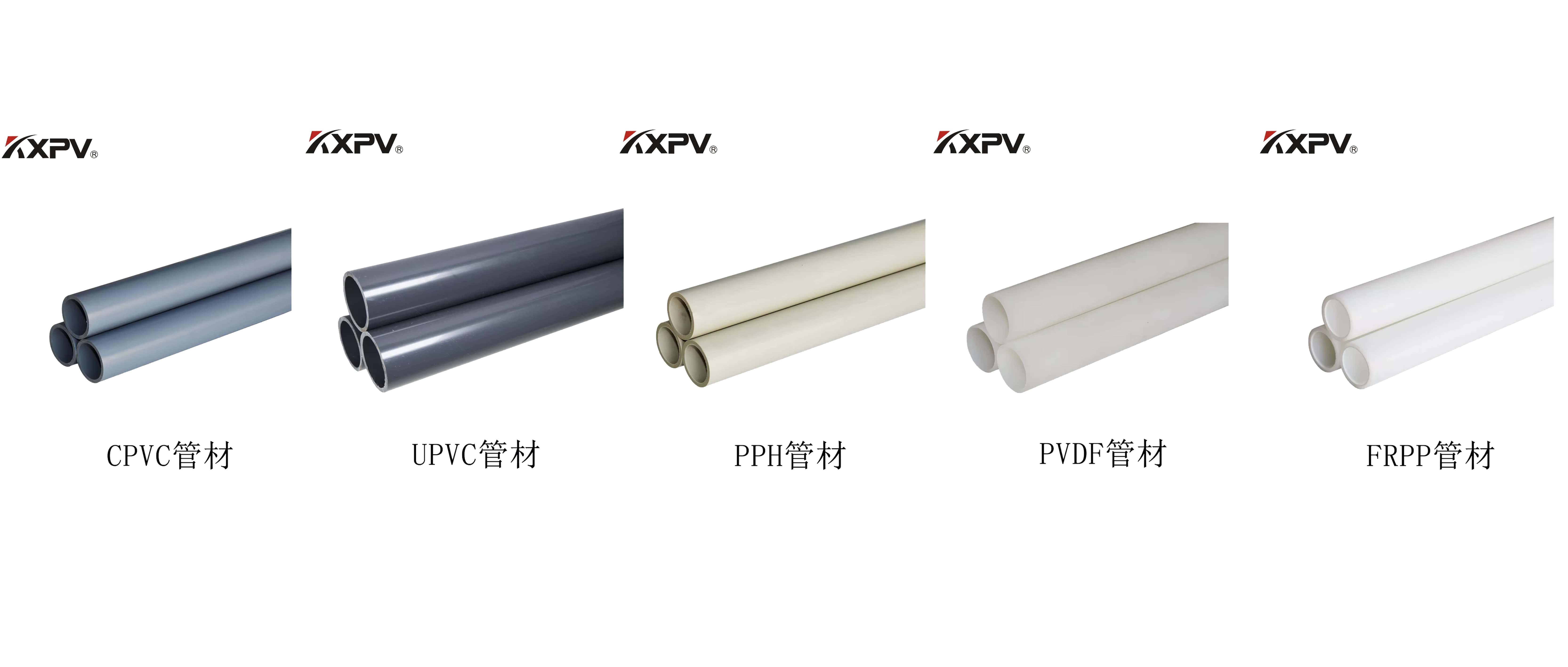 PVC、CPVC、UPVC、PP、FRP的區別及特點